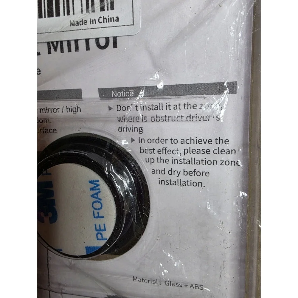 Blind Spot Mirror for Car (2 Pack) - HD Frameless Wide-Angle Convex Mirror for S